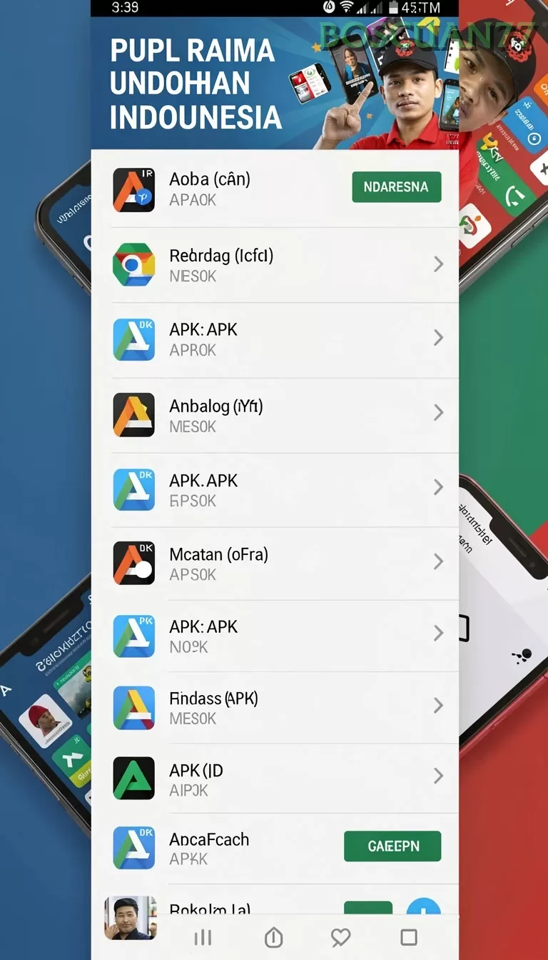Cuplikan layar PURISLOT — menu navigasi
