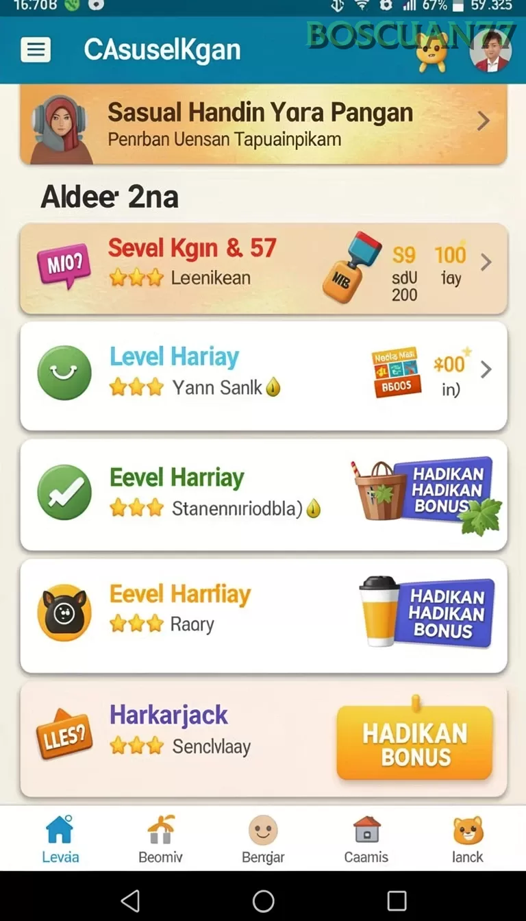 Cuplikan layar ASIA200 — halaman utama